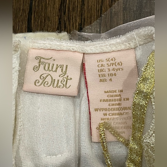 Fairy Dust Pottery Barn Kids Fairy Costume with Wings Girls Small Size 4T - Picture 3 of 4